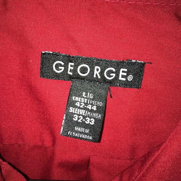 Men’s red dress shirt - Picture 2 of 2